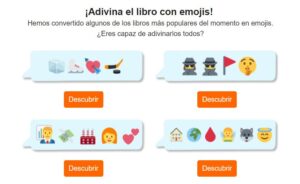 Guess the book with emojis. Adivina el libro con emojis. ELE B1-B2 1